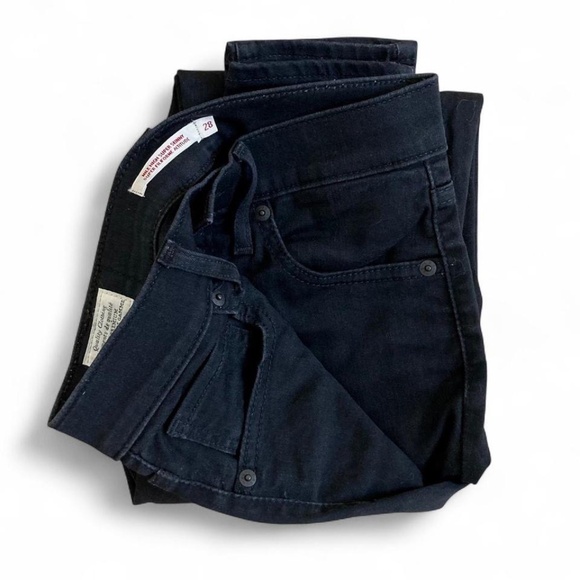Levi's Mile High skinny jeans 28W x 30L black - Picture 6 of 8